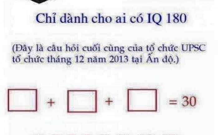 Bài toán về dãy số lẻ chỉ dành cho người có IQ 180