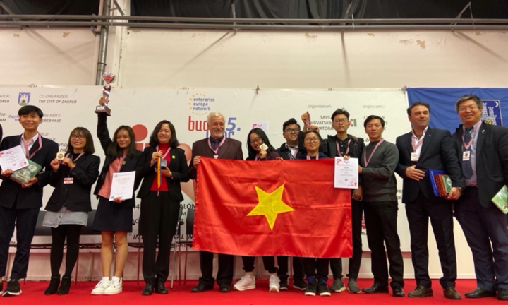 Học sinh Việt giành huy chương Vàng cuộc thi phát minh sáng chế quốc tế