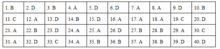 Đáp án mã đề 304 môn Lịch sử kỳ thi THPT Quốc gia 2019 của Bộ GD&ĐT