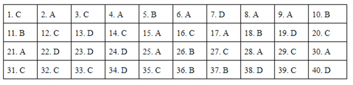 Đáp án mã đề 305 môn Lịch sử kỳ thi THPT Quốc gia 2019 của Bộ GD&ĐT