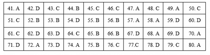 Đáp án mã đề 307 môn Địa lý kỳ thi THPT Quốc gia 2019 của Bộ GD&ĐT