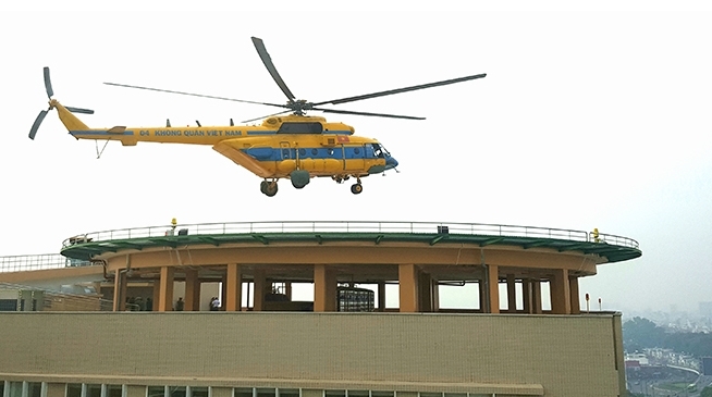 Những bệnh viện nào ở Việt Nam có sân bay trực thăng?