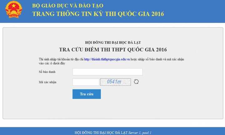 Tra cứu điểm thi THPT quốc gia 2016: Danh sách các trường đại học phía Nam công bố điểm thi