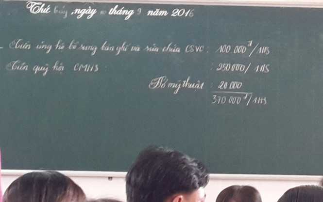 Chậm nộp phí tự nguyện, phụ huynh bị nhắc nhở