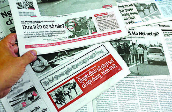 Cảnh sát 'gạt tay trúng má' phóng viên: Người quay clip sự việc lên tiếng