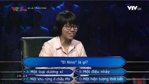 Cô gái không biết El Nino là gì: 'Trả lời không đúng thì đã làm sao'
