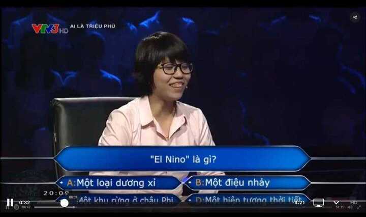 Cô gái không biết El Nino là gì trong 'Ai là triệu phú': Thầy giáo chia sẻ bất ngờ