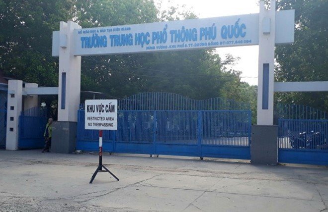 Trường học ở Phú Quốc biến thành khu vực cấm