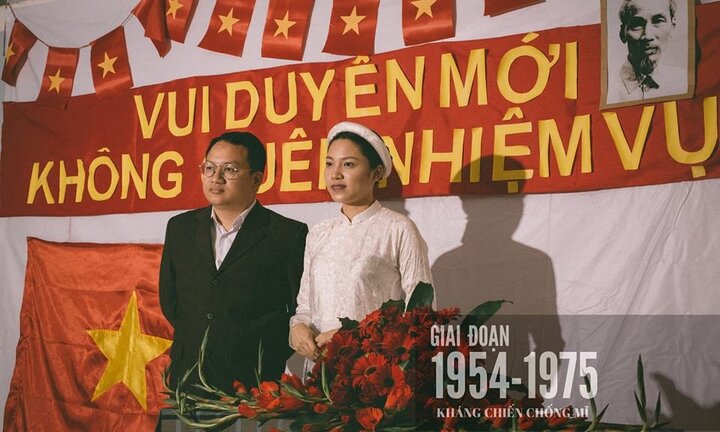 Ảnh '100 năm đám cưới Việt Nam' của đôi bạn trẻ khiến dân mạng thích thú