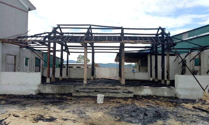 Chuẩn bị khai trương, quán ăn bị đối thủ lén lút châm lửa thiêu rụi