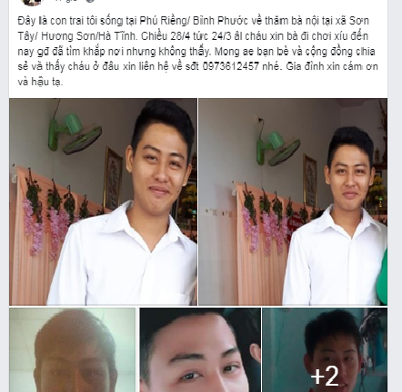 Con trai mất tích bí ẩn sau khi về thăm bà nội, mẹ lên facebook cầu cứu cộng đồng mạng