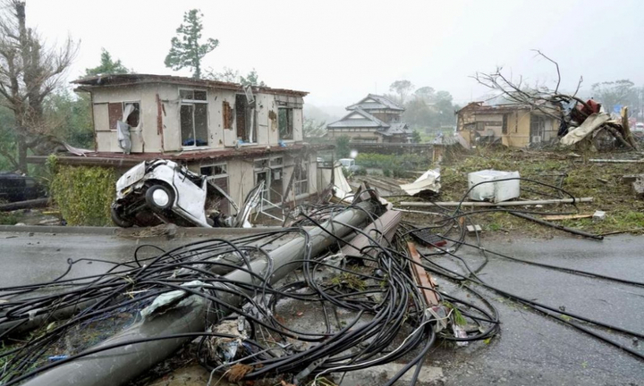 Siêu bão chưa đổ bộ, Nhật Bản rung chuyển vì động đất