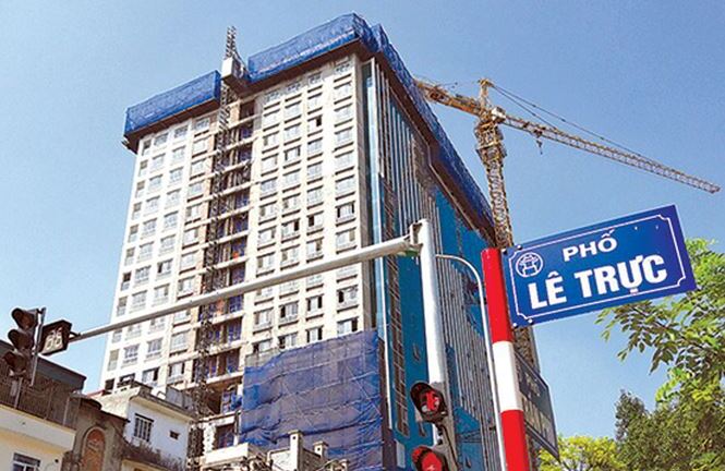 Cao ốc sai phép 8B Lê Trực có kết cấu không bình thường?