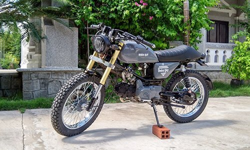 Chi 20 triệu đồng lột xác Honda Win với phong cách cafe racer