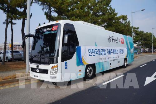 Hàn Quốc thử nghiệm thành công xe buýt tự lái ở sân bay