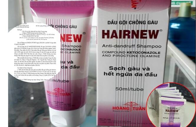 Dầu gội chống gàu Hainew chứa 'chất cấm' bị đình chỉ lưu hành