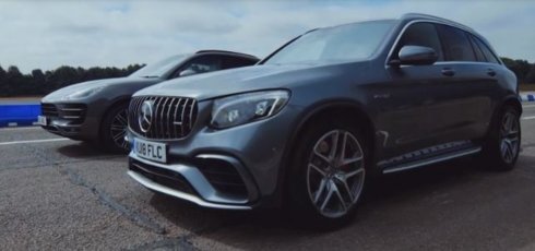 Mercedes-AMG GLC 63 S đọ tốc độ với Porsche Macan Turbo