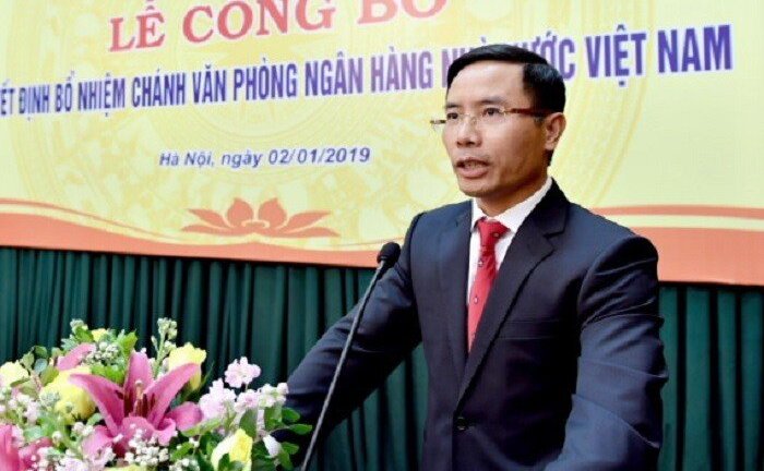 Phó chủ tịch Agribank làm Chánh Văn phòng Ngân hàng Nhà nước