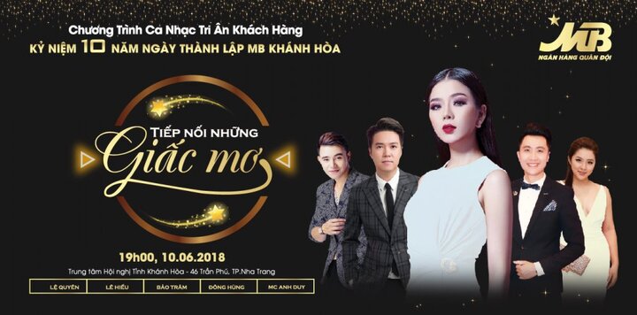 Ngân hàng TMCP Quân đội Chi nhánh Khánh Hòa tổ chức đêm nhạc tri ân khách hàng