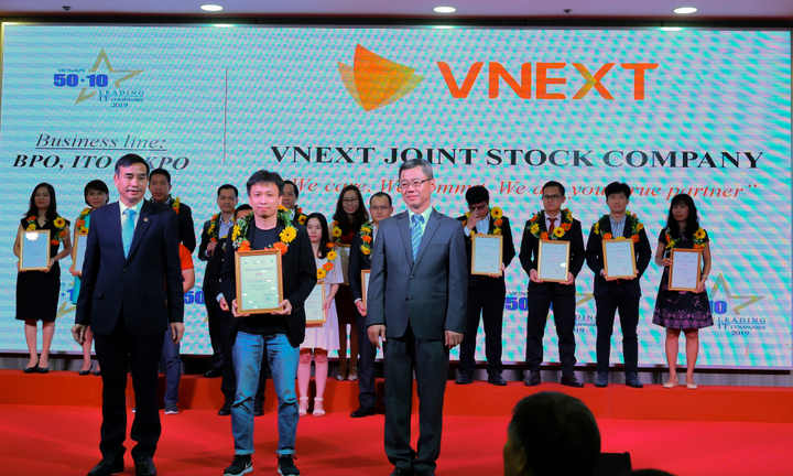 VNEXT SOFTWARE được chọn là ‘50+10 DN CNTT hàng đầu Việt Nam 2019’