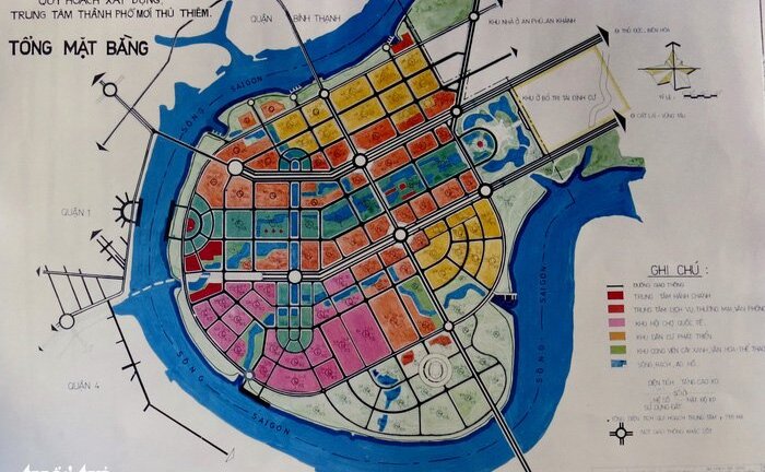 TP.HCM mượn bộ bản đồ Thủ Thiêm của nguyên chủ tịch Võ Viết Thanh