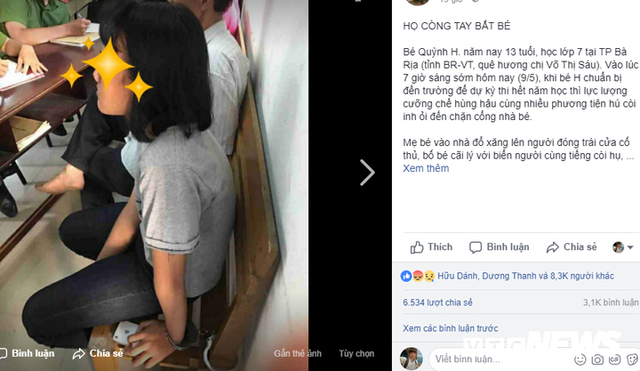 Bé gái 13 tuổi bị lực lượng cưỡng chế còng tay: Chính quyền TP Bà Rịa lên tiếng