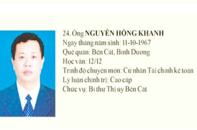 Bắt tạm giam nguyên Bí thư thị xã Bến Cát, Bình Dương