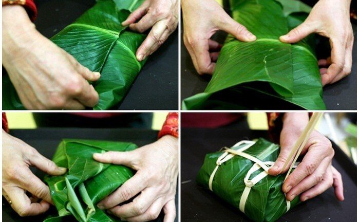 Cách gói bánh chưng ngon ngày Tết