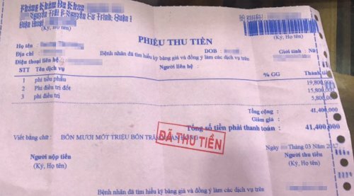 Phòng khám Trung Quốc 'làm giá' chữa phụ khoa một giờ gần 42 triệu đồng