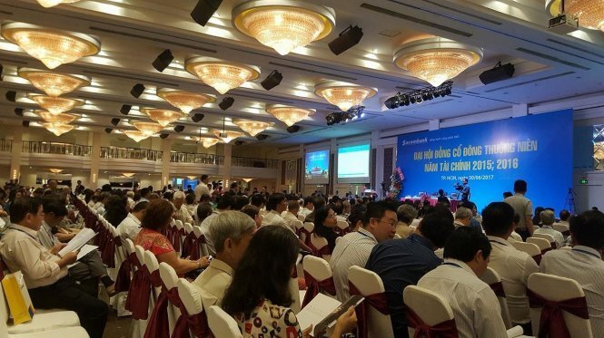 Đang bỏ phiếu bầu Hội đồng quản trị Sacombank