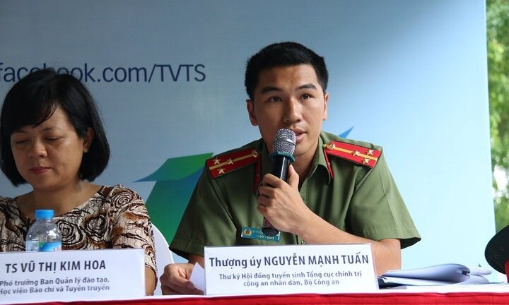 Học viện An Ninh có tỷ lệ sơ tuyển là 1 'chọi' 24