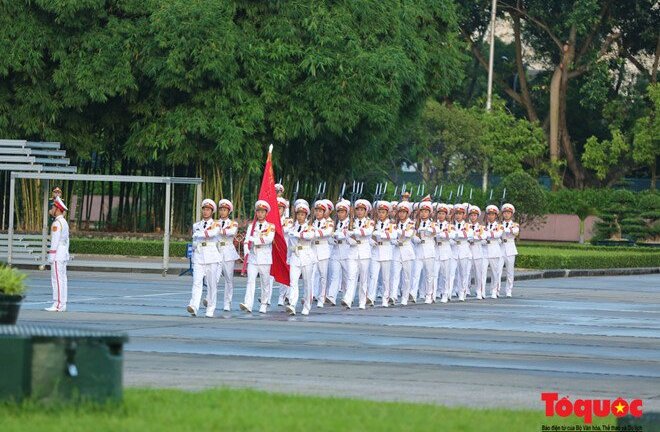 Thiêng liêng nghi lễ chào cờ tại Quảng trường Ba Đình ngày Quốc khánh 2/9