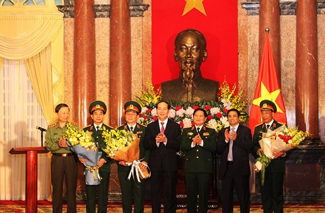 Chủ tịch nước thăng quân hàm cho 3 tướng lĩnh