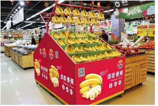Chuối của bầu Đức chính thức lên kệ ở siêu thị lớn tại Trung Quốc