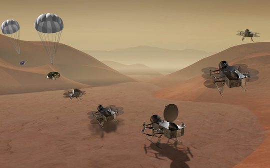NASA tung chuồn chuồn máy lên Mặt trăng của sao Thổ