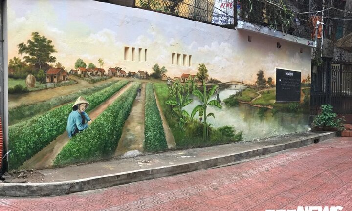 Ảnh: Khu tập thể cũ ở Hà Nội 'lột xác' sống động nhờ tranh 3D