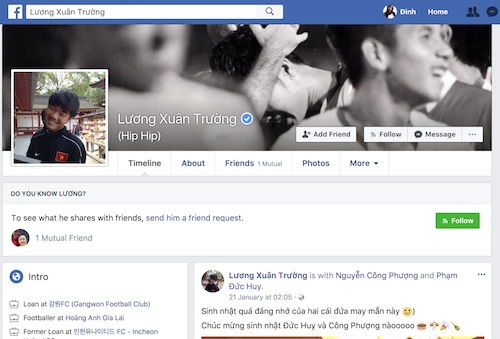 Facebook mạo danh cầu thủ U23 Việt Nam 'mọc lên như nấm'