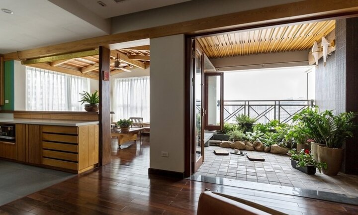 Căn hộ tầng 12 xinh xắn không thua kém biệt thự nhà vườn ở Hà Nội