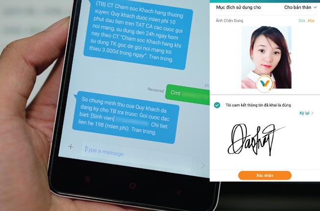 Nộp ảnh chân dung cho nhà mạng để làm gì?