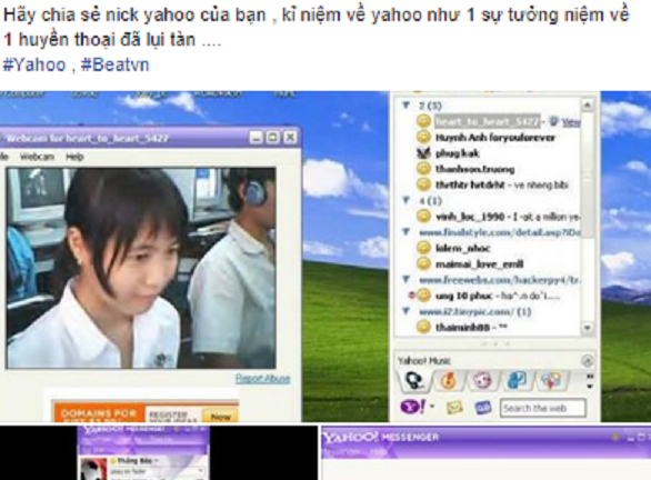 Người dùng đồng loạt chia sẻ ảnh webcam, nick Yahoo trước khi Yahoo Messeneger chính thức bị khai tử