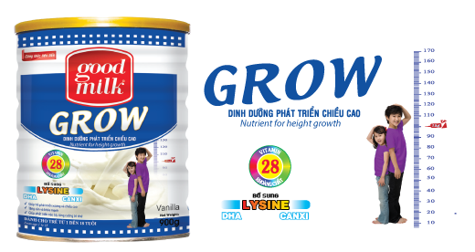 Bé phát triển chiều cao theo cách riêng với Goodmilk Grow