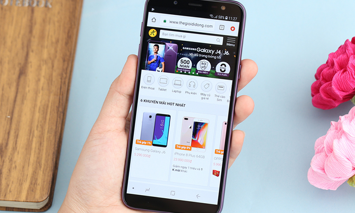 Vuivui.com phân phối độc quyền Samsung Galaxy J6 64GB Lavender