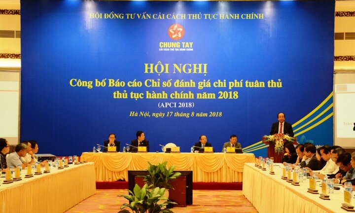 Ngành thuế có chi phí tuân thủ Thủ tục hành chính 2018 ít tốn kém nhất