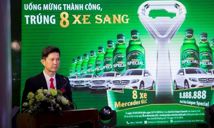 Nhãn hàng Bia Saigon Special công bố chương trình khuyến mại 'Uống mừng thành công, trúng tám xe sang'
