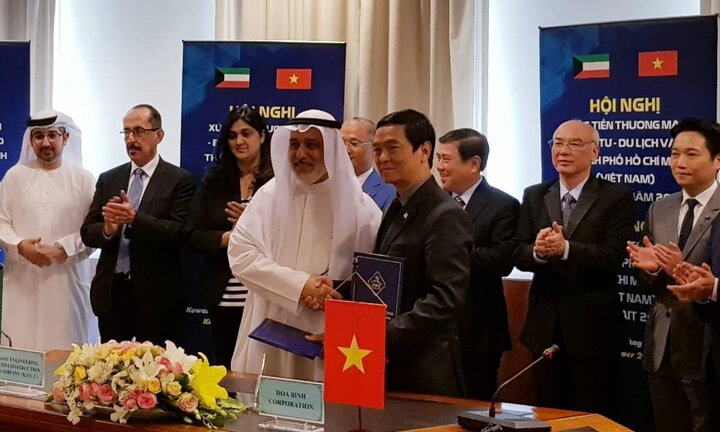 Hòa Bình ký kết liên doanh làm Tổng thầu các dự án của Chính phủ Kuwait