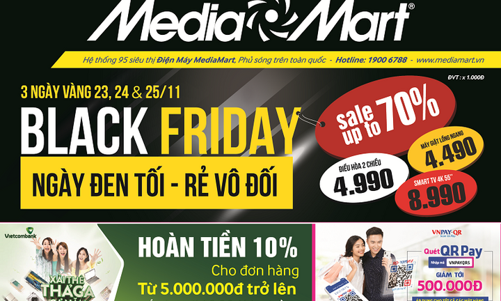 Black Friday 2018: Smart TV 4K 55 inches giá cực sốc 8,99 triệu