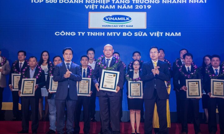 Công ty Bò sữa Việt Nam thuộc Vinamilk lọp Top tăng trưởng nhanh nhất Việt Nam