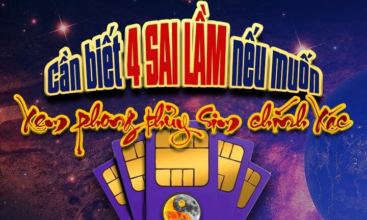4 sai lầm cần biết để xem phong thủy SIM chính xác