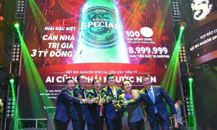 Sabeco công bố chương trình khuyến mãi 'Bật bia Saigon Special lên lộc tiền tỷ'