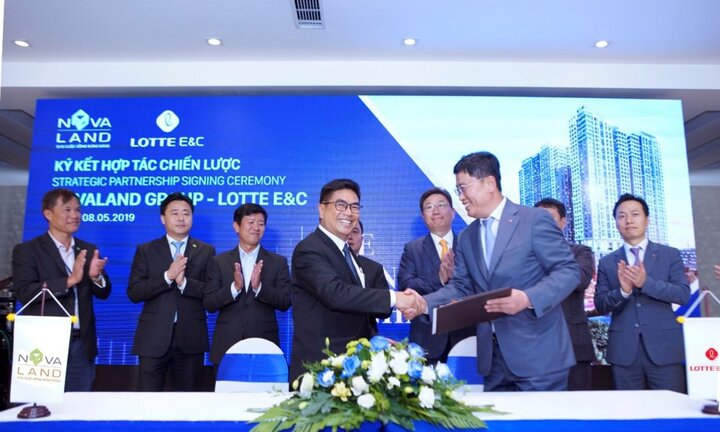 Novaland ký kết hợp tác chiến lược với nhà thầu xây dựng Lotte E&C